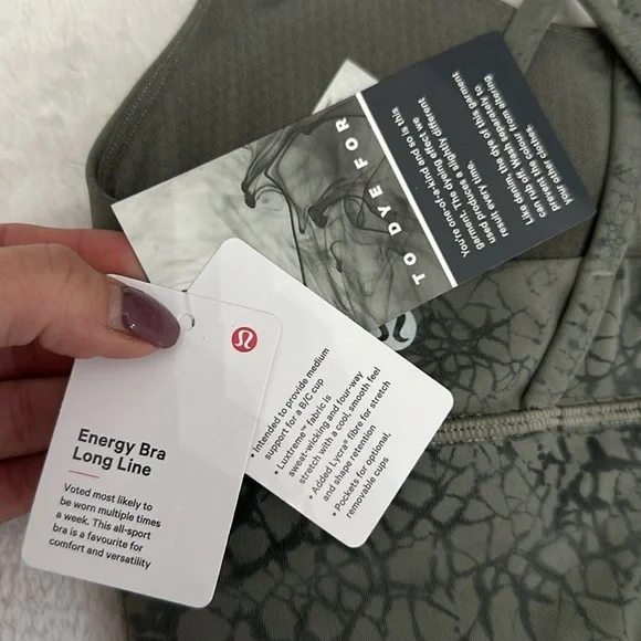 🔥Lululemon Energy Bra Long Line, size 4 - Picture 4 of 5
